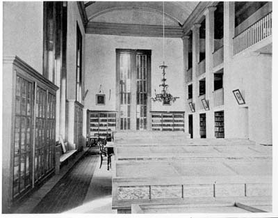 Original library was in the Chapel