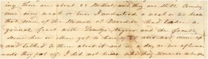 Handwritten Letter from Pinckney Chambers to John Sample, 9 December 1837