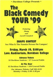 Black Comedy Tour '99 flyer