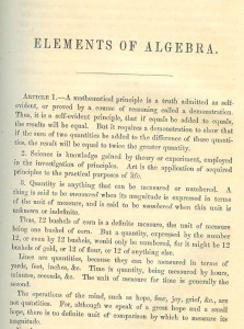 Hill algebra introduction, "Elements of Algebra"