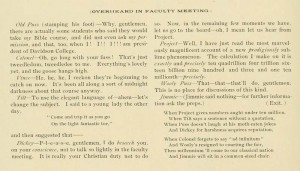 Faculty jokes in 1895 Quip and Cranks