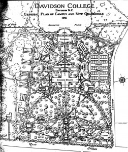 1916-1917 map of campus