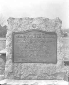 The gravestone of General William Lee Davidson