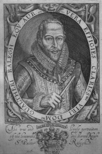 Engraving of Sir Walter Raleigh from his History of the World in Five Books