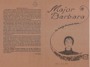 Major Barbara cover