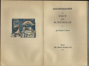 Title page of A Visit from St. Nicholas by Clement C. Moore