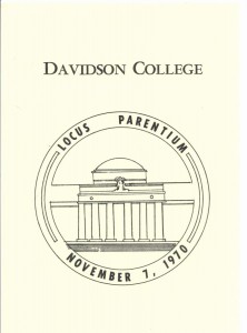 1970 Parents Day schedule cover