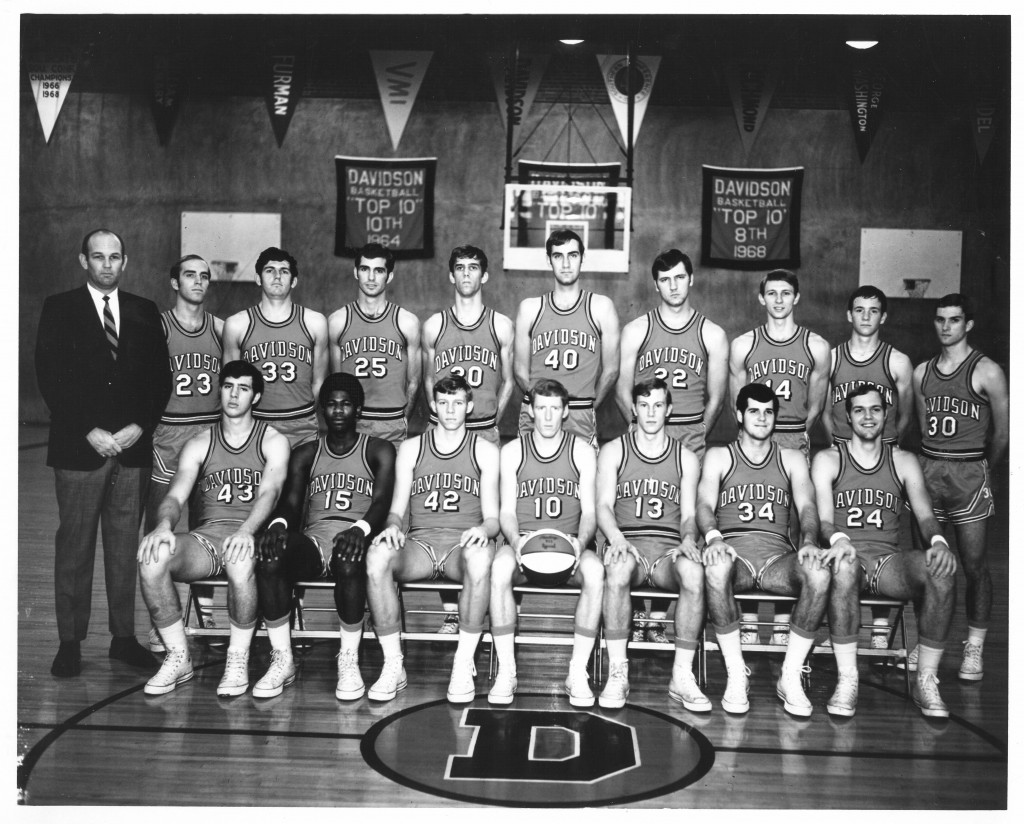The 1968-1969 basketball team - Mike Maloy is seated second from left.