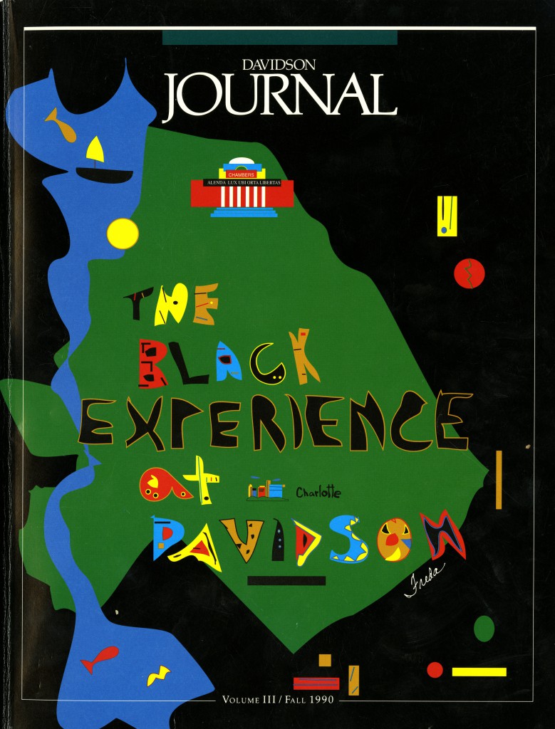 The cover the Fall 1990 issue of the Davidson Journal: "The Black Experience at Davidson"