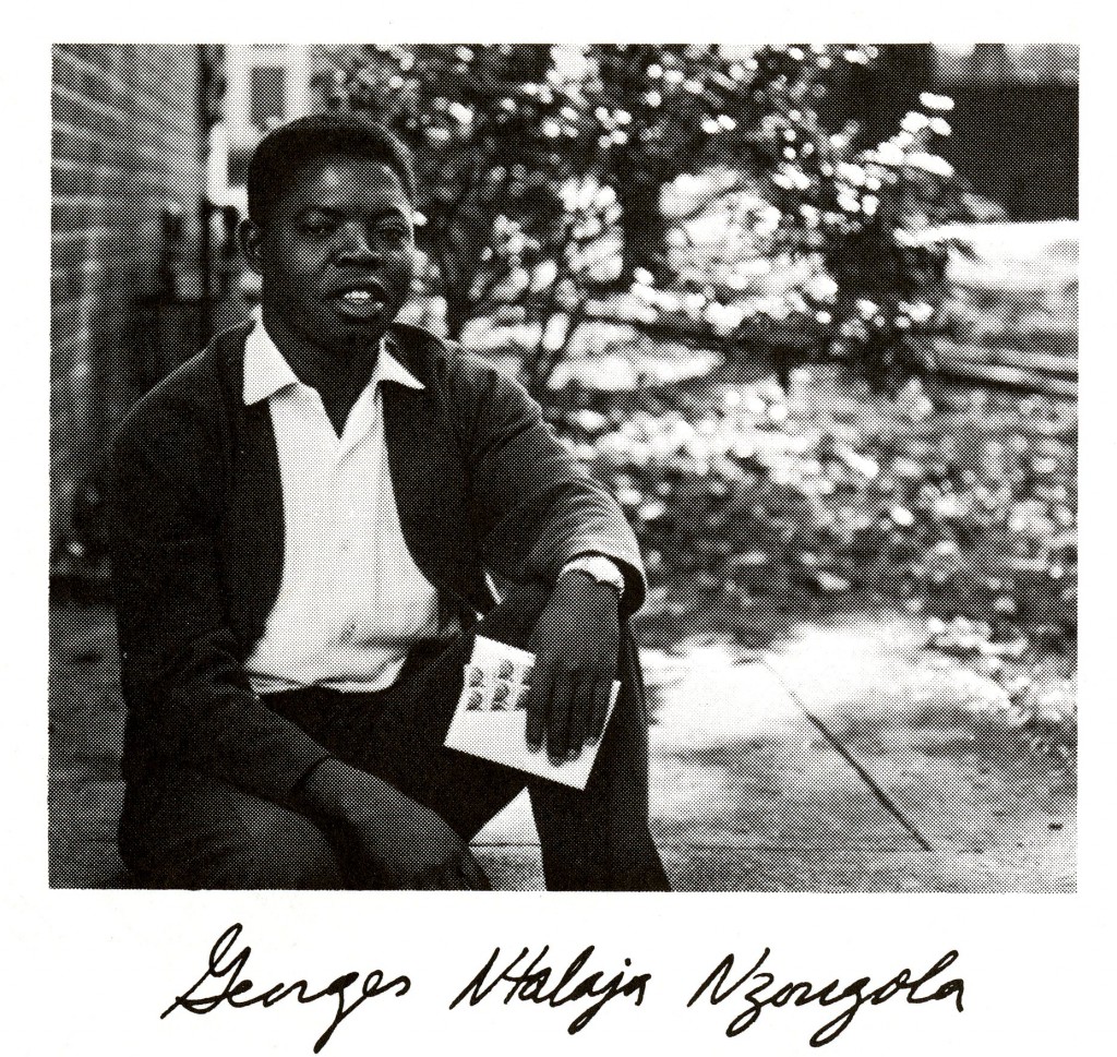George Nzongola's senior portrait, 1967 Quips and Cranks.