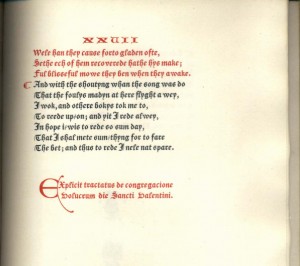 The last page of Geoffrey Chaucer's Parlement of Foules 