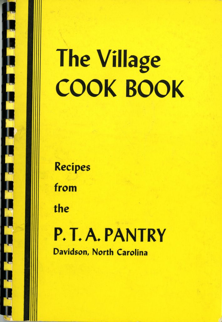 The cover of the 1965 PTA cookbook, "The Village COOK BOOK Recipes from the P.T.A. Pantry"