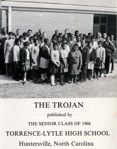 Yearbook staff in 1966 for Torrrence-Lytle School - copies of the yearbooks were loaned for scanning.