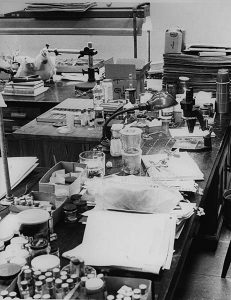 Science lab in the mid-20th century