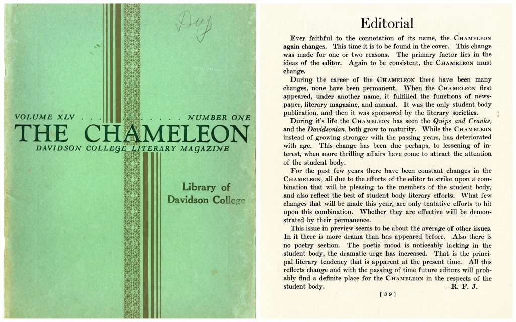 The cover and editorial of the February 1930 issue.
