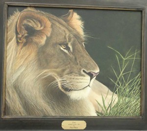 Lion painting