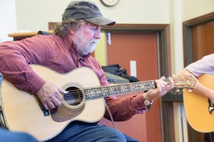 Wayne Henderson playing the 700th guitar he constructed while visiting Davidson College.